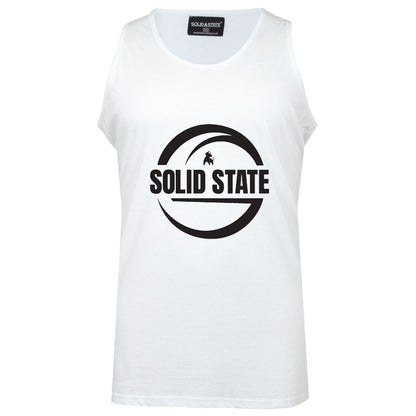 Plus Size Logo Muscle Vest White