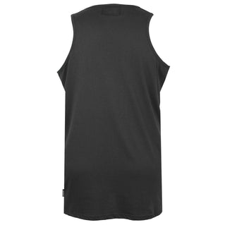 Solid State Plus Size Logo Muscle Vest Black