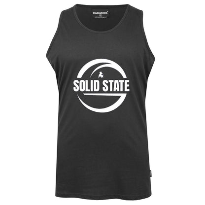 Solid State Plus Size Logo Muscle Vest Black