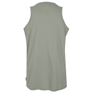 Solid State Plus Size Logo Muscle Vest Khaki