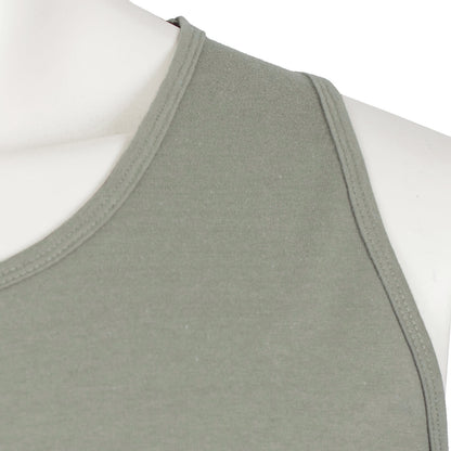 Plus Size Logo Muscle Vest Khaki