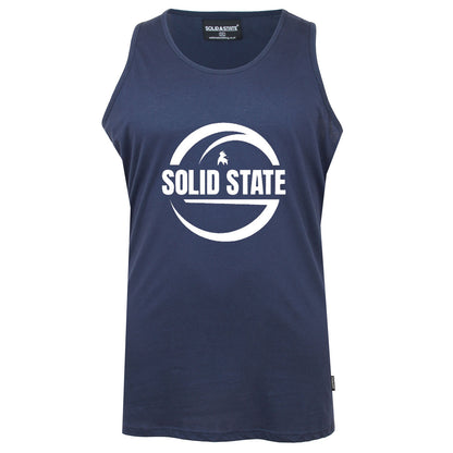 Plus Size Logo Muscle Vest Navy