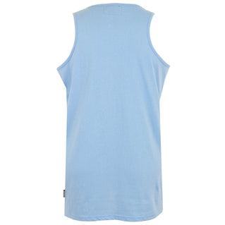 Solid State Plus Size Logo Muscle Vest Faded Denim