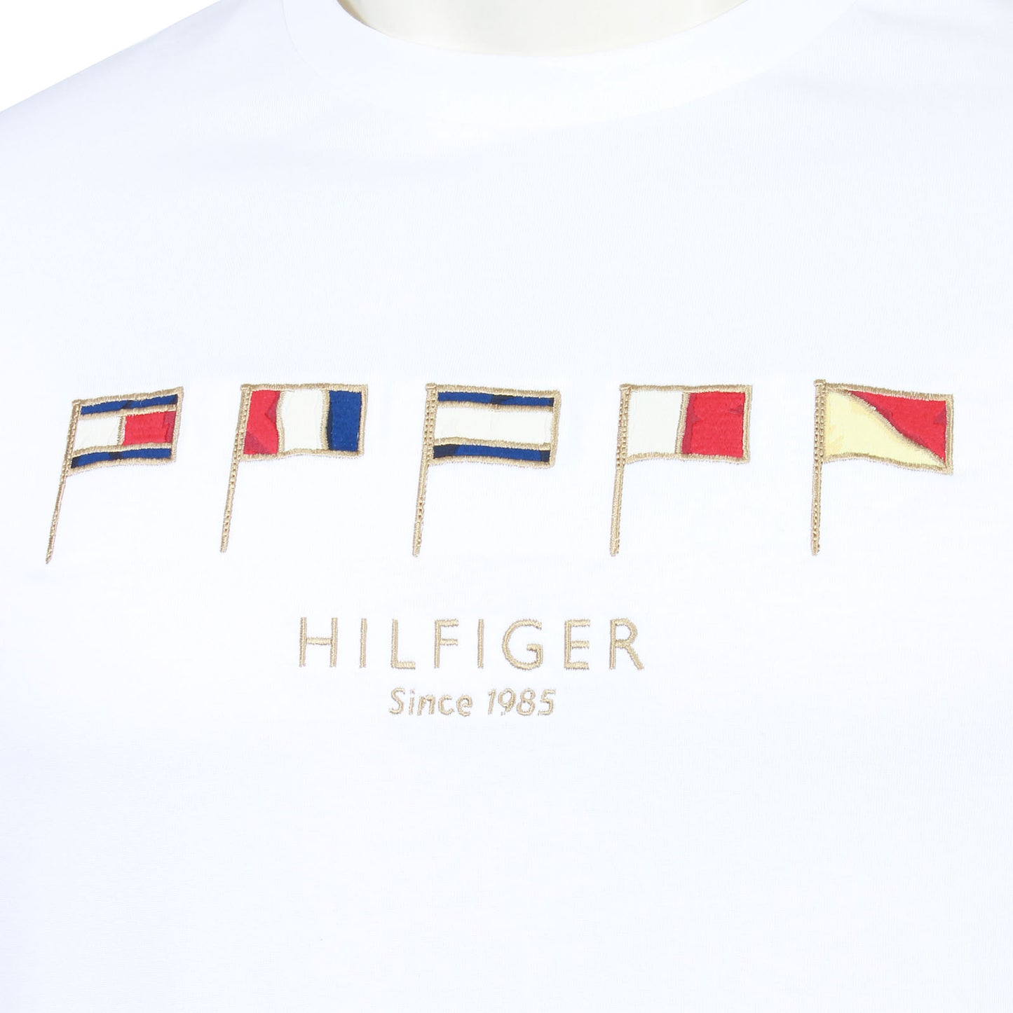 Tommy Hilfiger Plus Size Multi Flag T-Shirt White