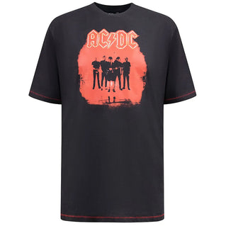 D555 Plus Size Ac/Dc Official T-Shirt Washed Black