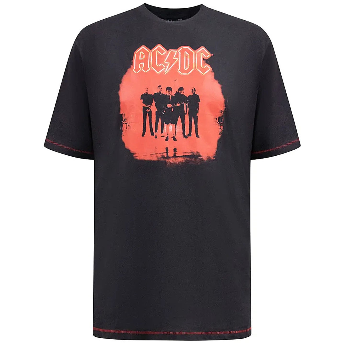 D555 Plus Size Ac/Dc Official T-Shirt Washed Black