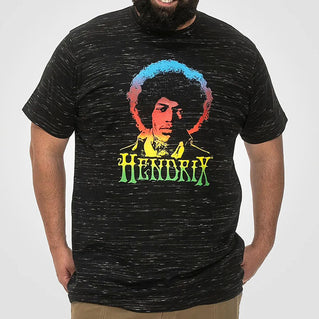 D555 Plus Size Jimi Hendrix Official T-Shirt Black Reno