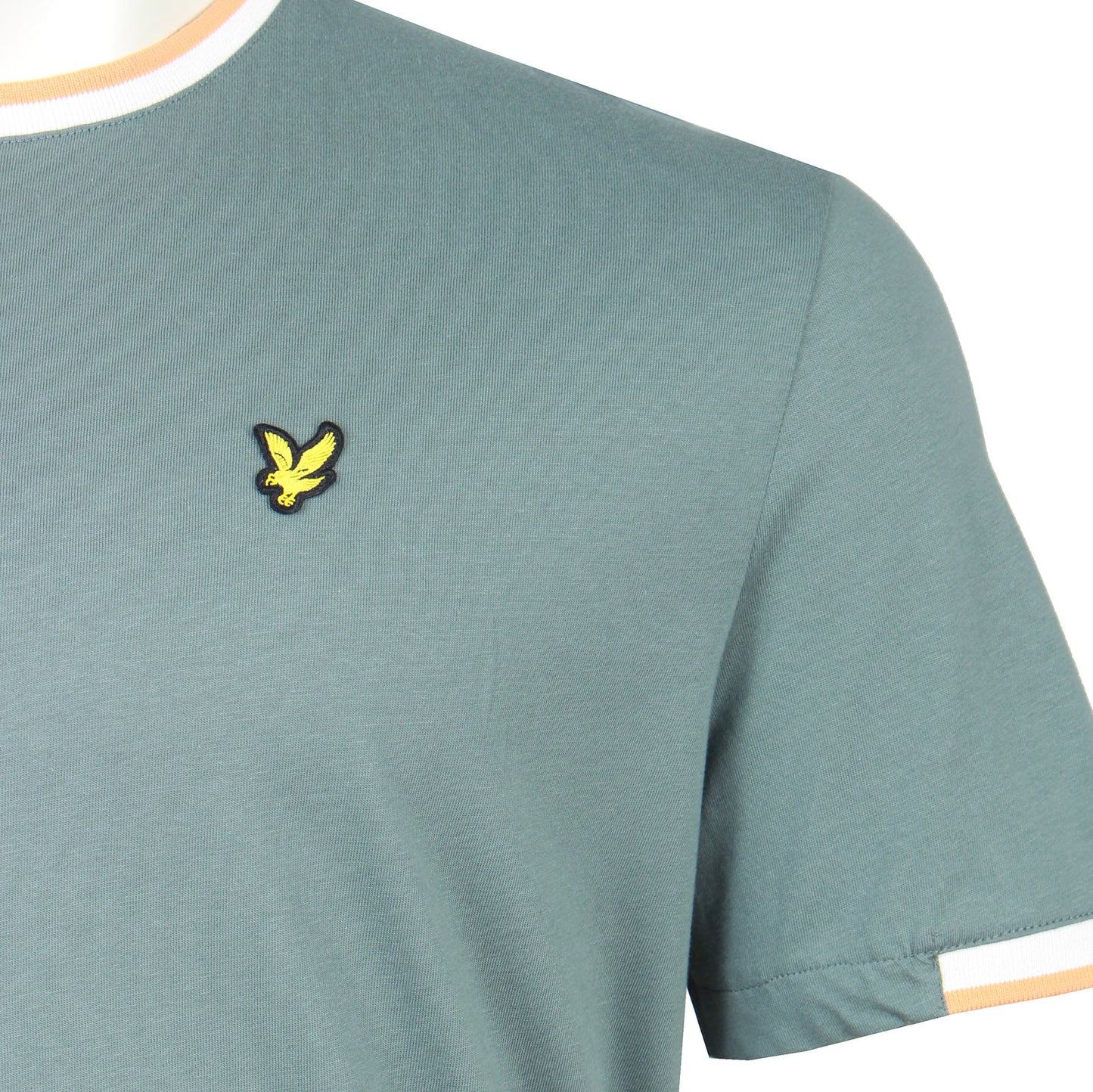 Lyle & Scott Plus Size Half Tipped T-Shirt Green Mercurial