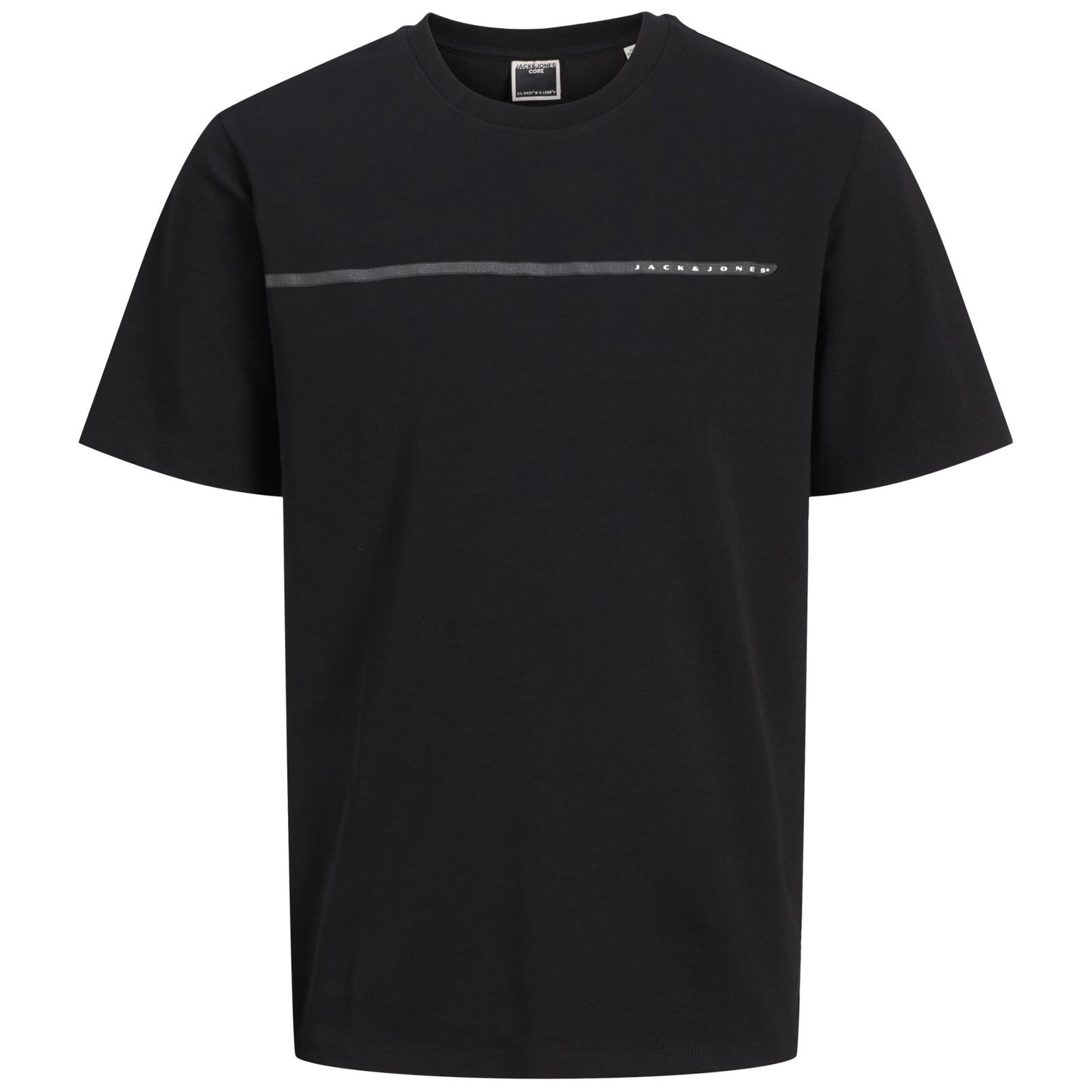 Jack & Jones Plus Size Fusion Full Branding T-Shirt Black