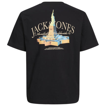 Jack & Jones Plus Size Boston Photo T-Shirt Black