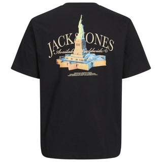 Jack & Jones Plus Size Boston Photo T-Shirt Black