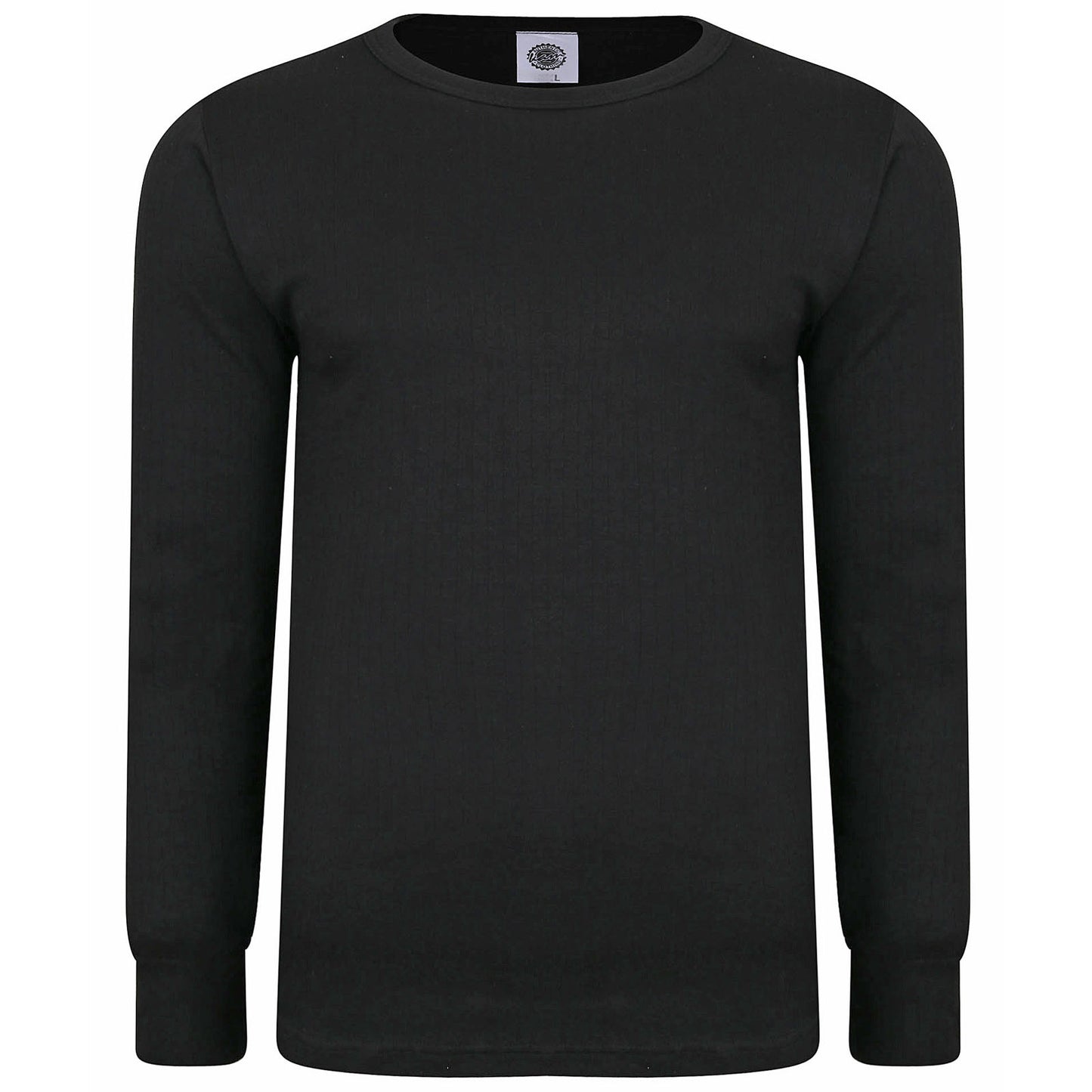 Plus Size 832 Thermal Long Sleeve T-Shirt Black