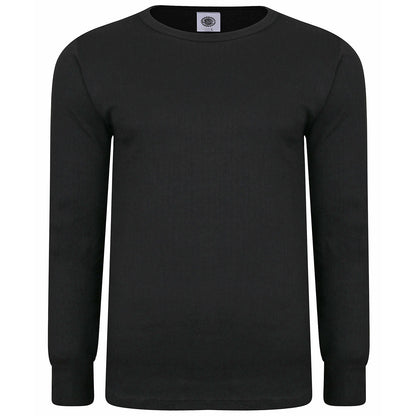 Plus Size 832 Thermal Long Sleeve T-Shirt Black