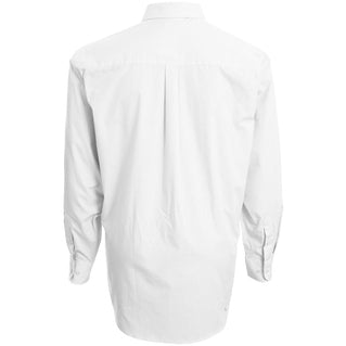 Espionage Plus Size Plain Collar Long Sleeve Shirt White