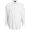 Espionage Plus Size Plain Collar Long Sleeve Shirt White