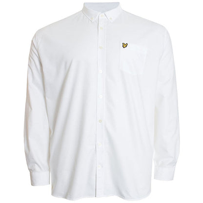 Plus Size Lw1302 Light Weight Oxford L/S Shirt White