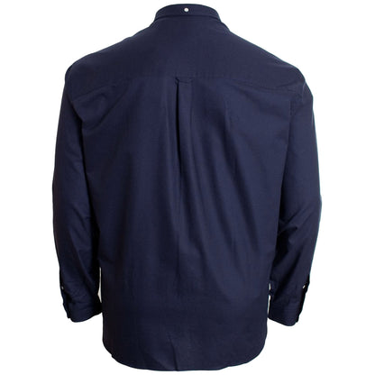 Plus Size Lw1302 Light Weight Oxford L/S Shirt Dark Navy