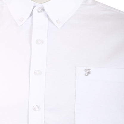 Farah Plus Size Drayton Long Sleeve Shirt White