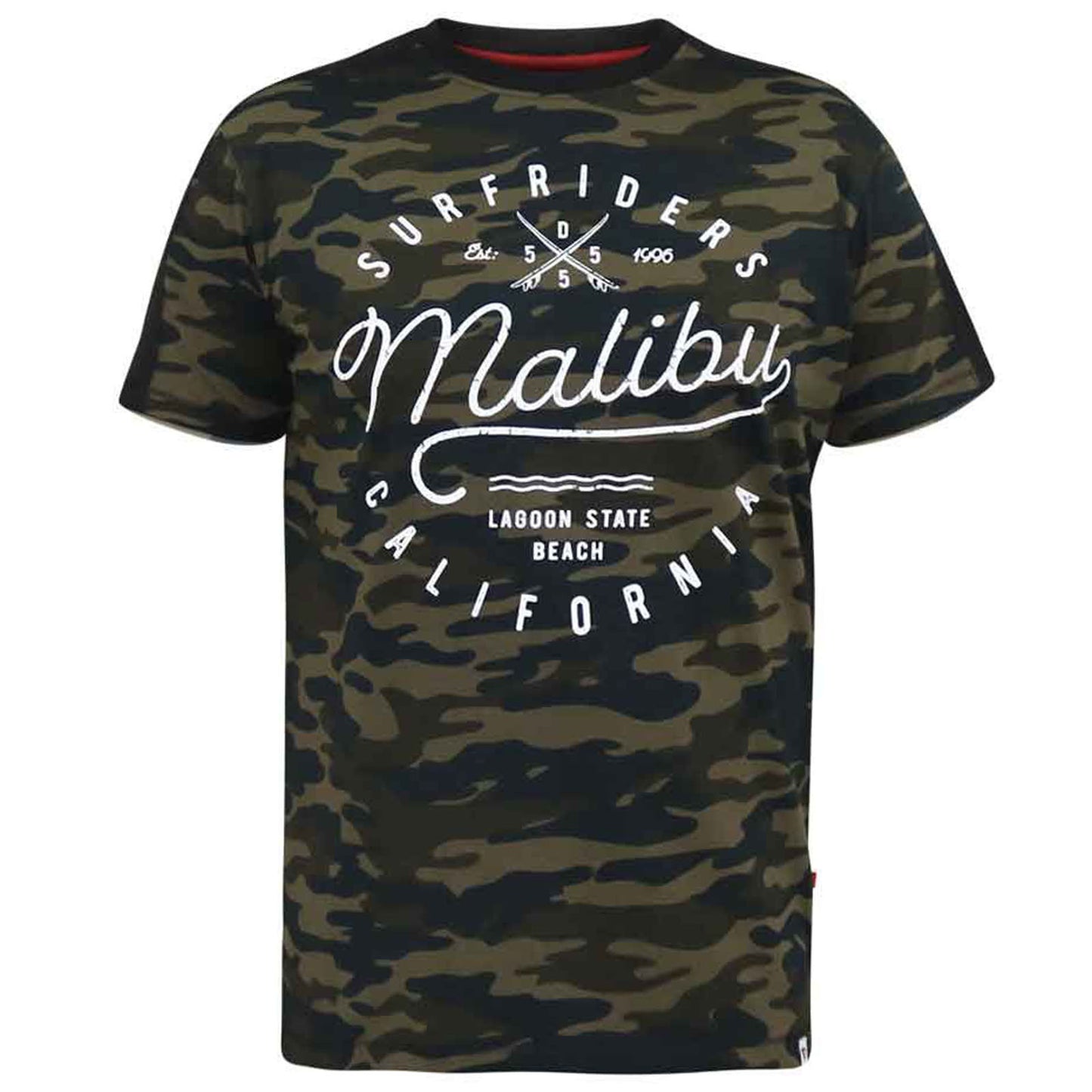 D555 Plus Size Sullivan 'Malibu' T-Shirt Camo