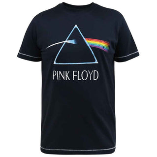 D555 Plus Size Eclipse 'Pink Floyd' T-Shirt Dark Navy