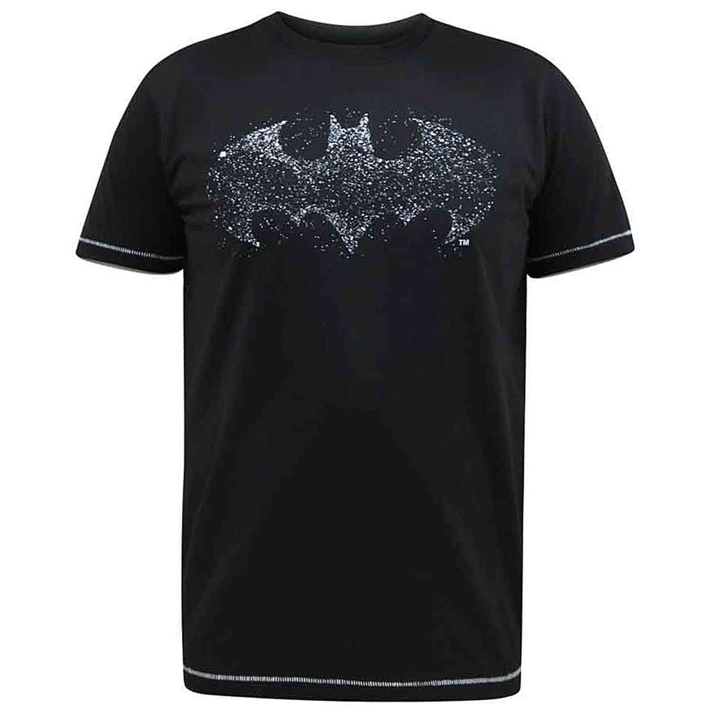 D555 Plus Size Robin 'Batman Logo' T-Shirt Black