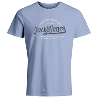 Jack & Jones Plus Size Louie T-Shirt Cerulean