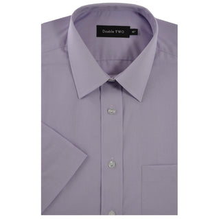 Double Two Plus Size SHX3300 Short Sleeve Shirt Lilac