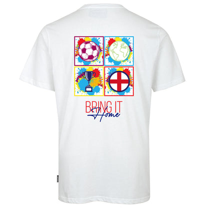 Solid State Plus Size England Football T-Shirt White