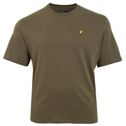 Plus Size Ts400 Plain T-Shirt Olive