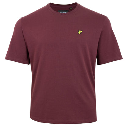 Plus Size Ts400 Plain T-Shirt Burgundy