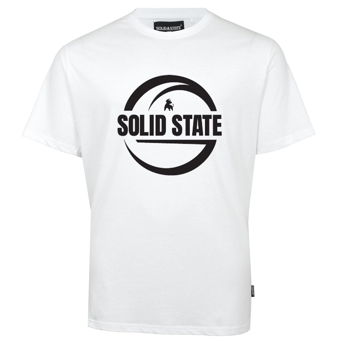 Solid State Plus Size Logo Premium Weight T-Shirt White