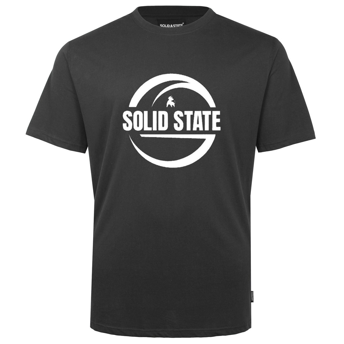 Solid State Plus Size Logo Premium Weight T-Shirt Black