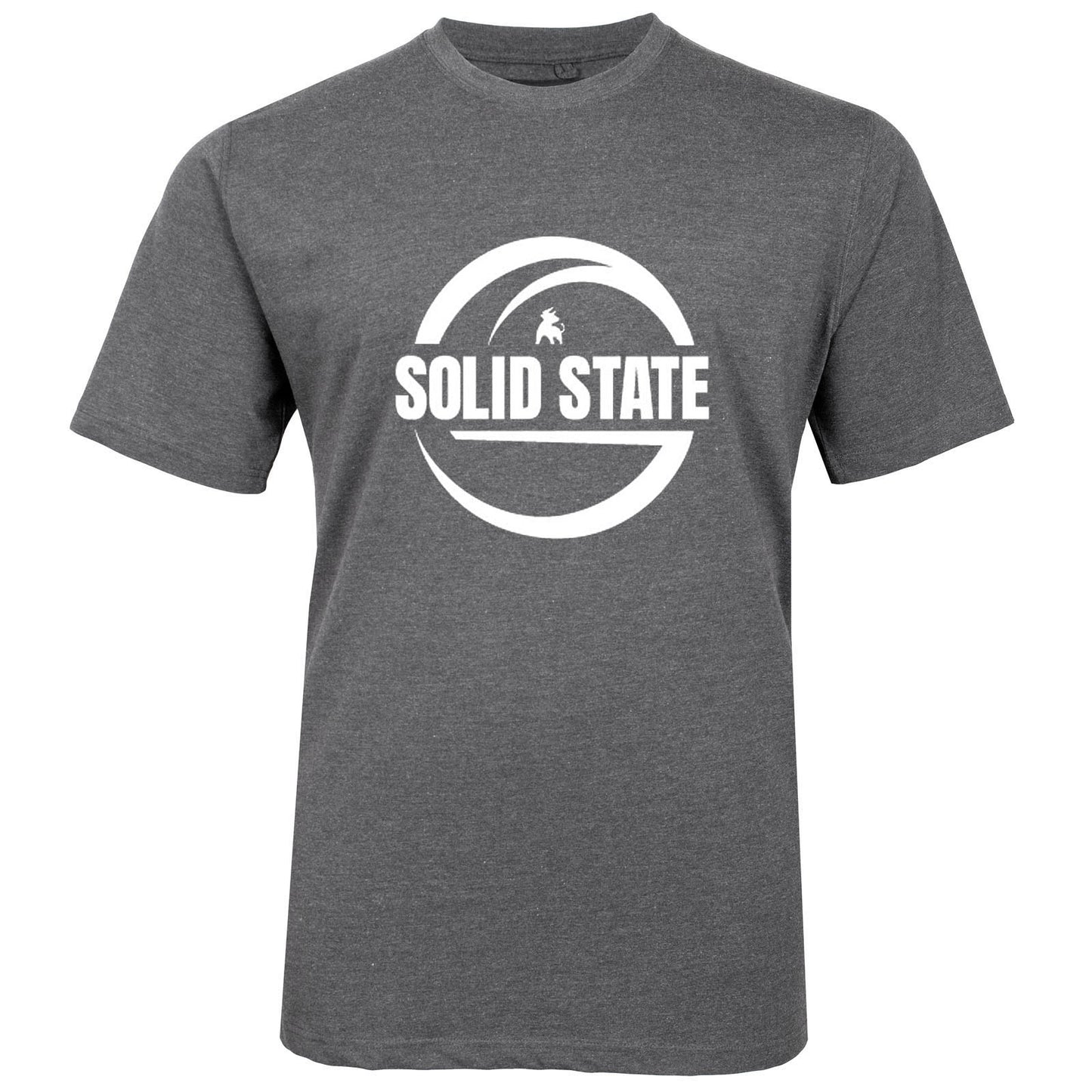 Solid State Plus Size Logo Premium Weight T-Shirt Charcoal