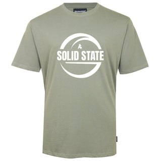 Solid State Plus Size Logo Premium Weight T-Shirt Khaki