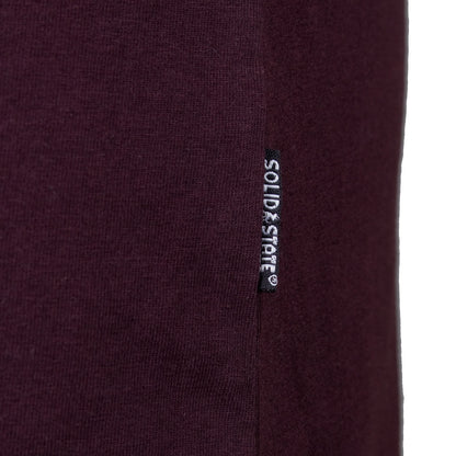 Solid State Plus Size Logo Premium Weight T-Shirt Burgundy