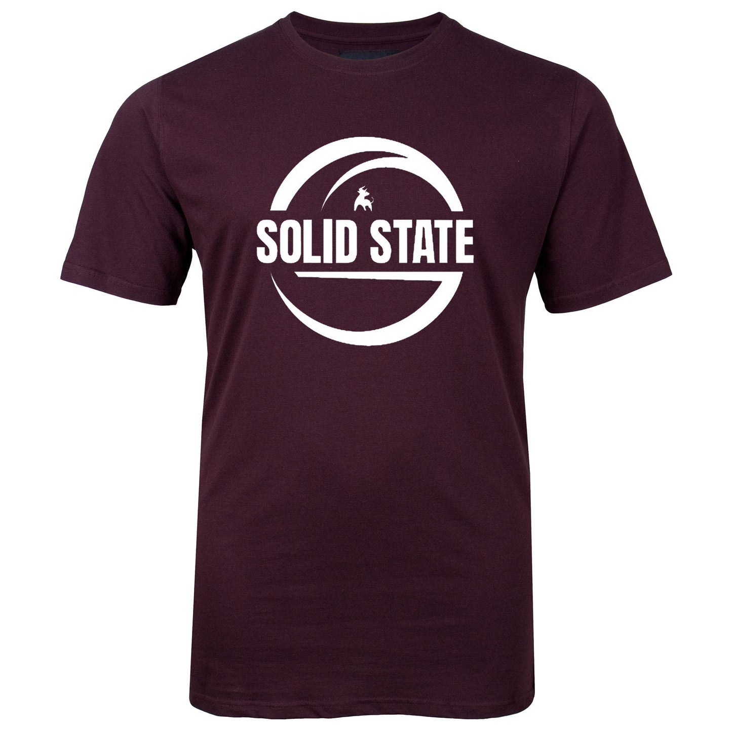 Solid State Plus Size Logo Premium Weight T-Shirt Burgundy