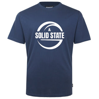 Solid State Plus Size Logo Premium Weight T-Shirt Navy