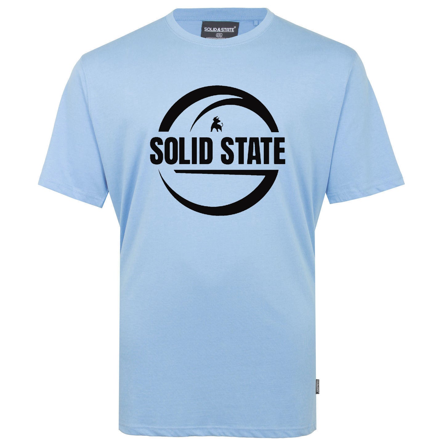 Solid State Plus Size Logo Premium Weight T-Shirt Faded Denim