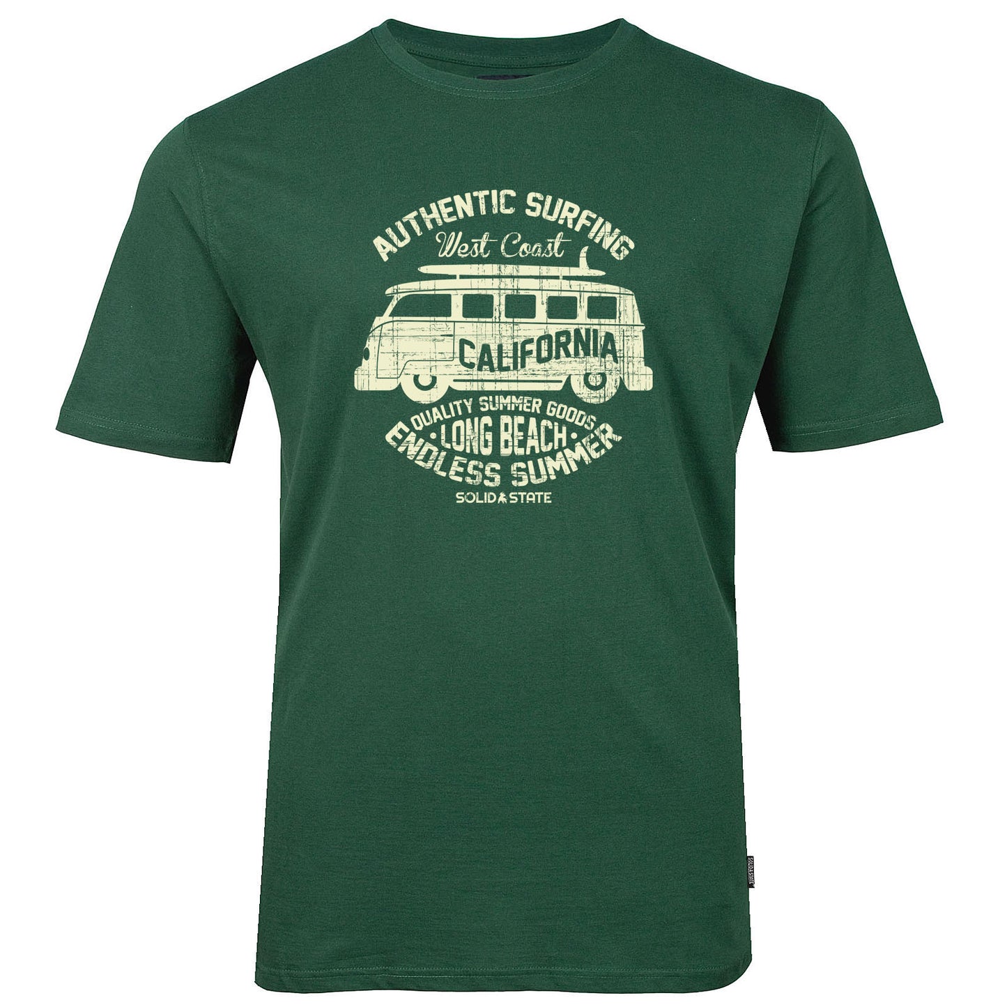 Solid State Plus Size California Camper T-Shirt Olive