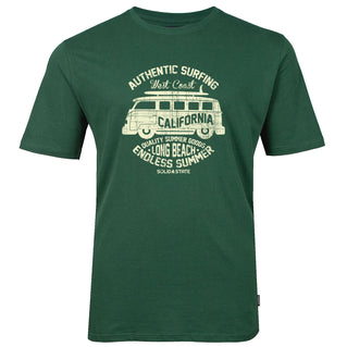 Solid State Plus Size California Camper T-Shirt Olive