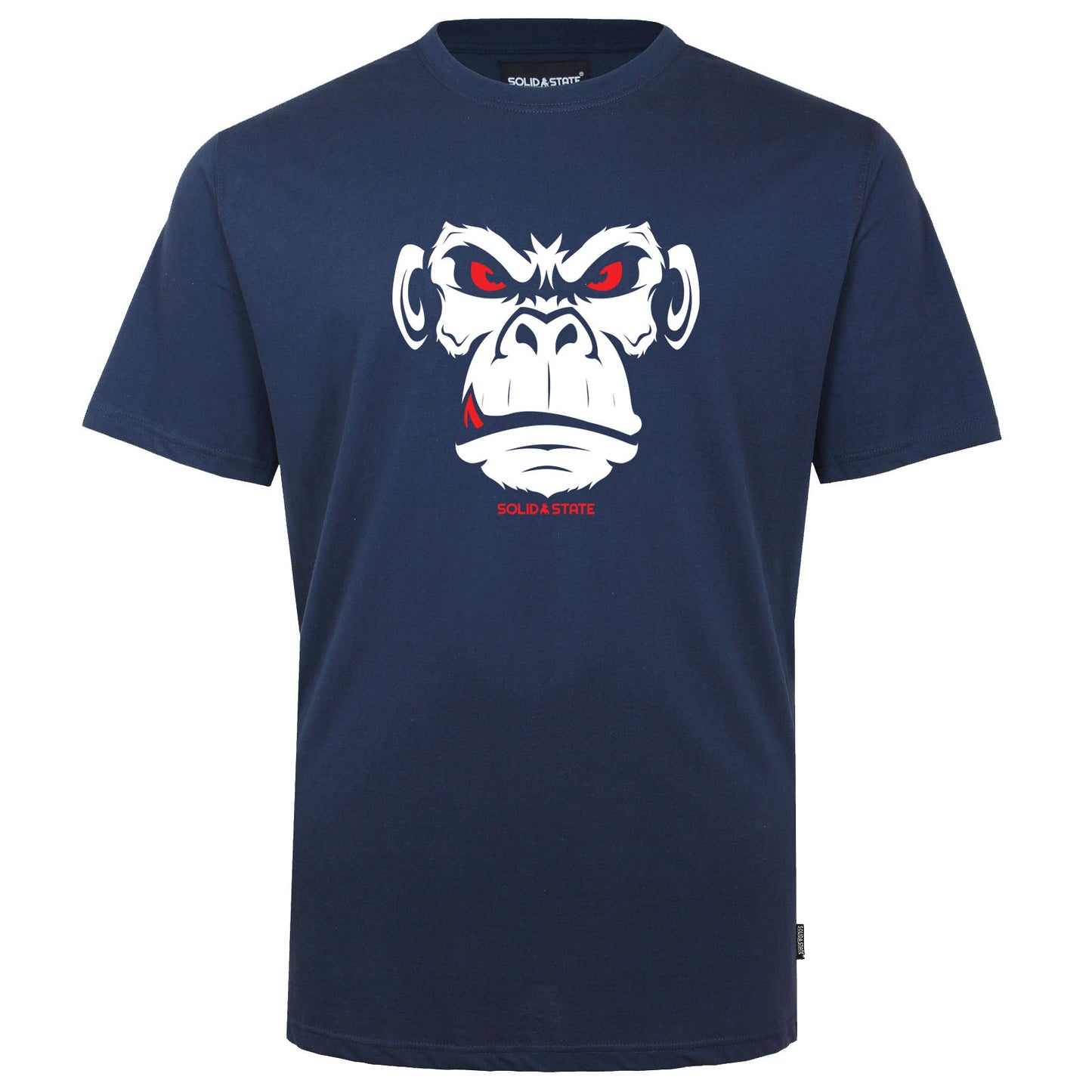 Solid State Plus Size Red Eye Monkey T-Shirt Navy