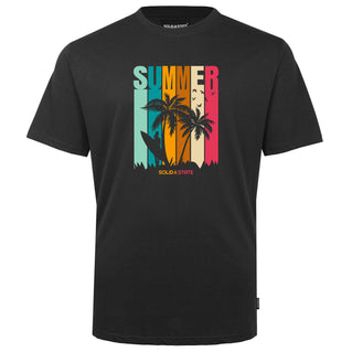 Solid State Plus Size Summer T-Shirt Black