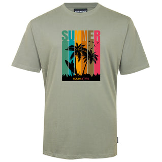 Solid State Plus Size Summer T-Shirt Khaki