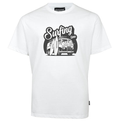 Solid State Plus Size Surfing Camper T-Shirt White