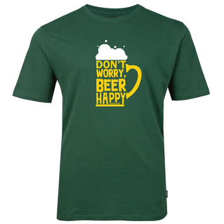 Solid State Plus Size Beer Happy T-Shirt Olive