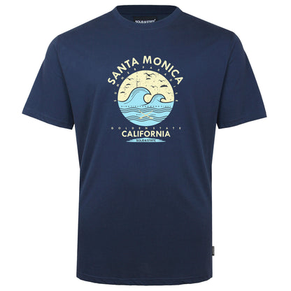 Solid State Plus Size Santa Monica T-Shirt Navy