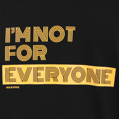 Solid State Plus Size Omaha 'I'm Not For Everyone' (Back Print) T-Shirt Black