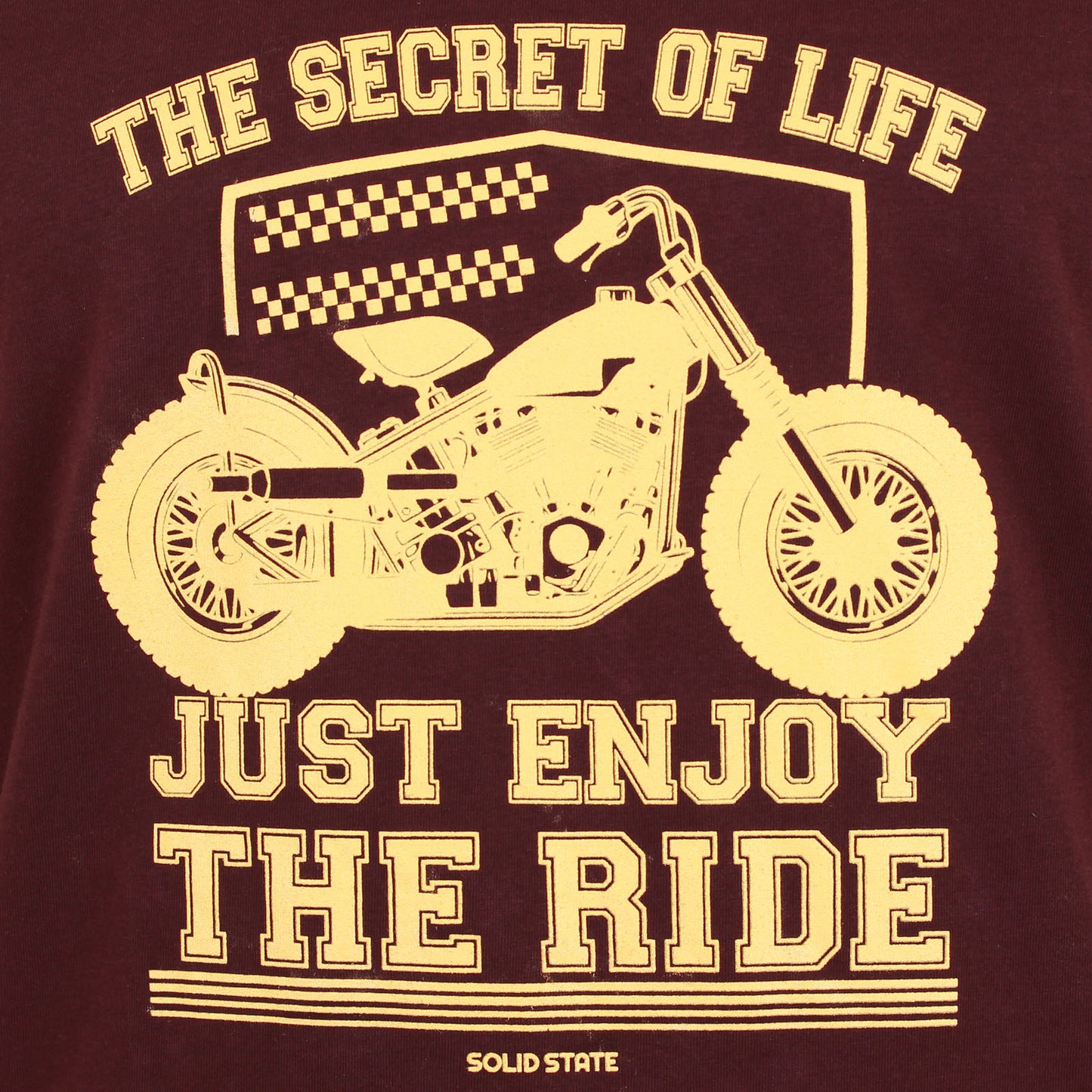 Solid State Plus Size San Jose 'Enjoy The Ride' T-Shirt Burgundy