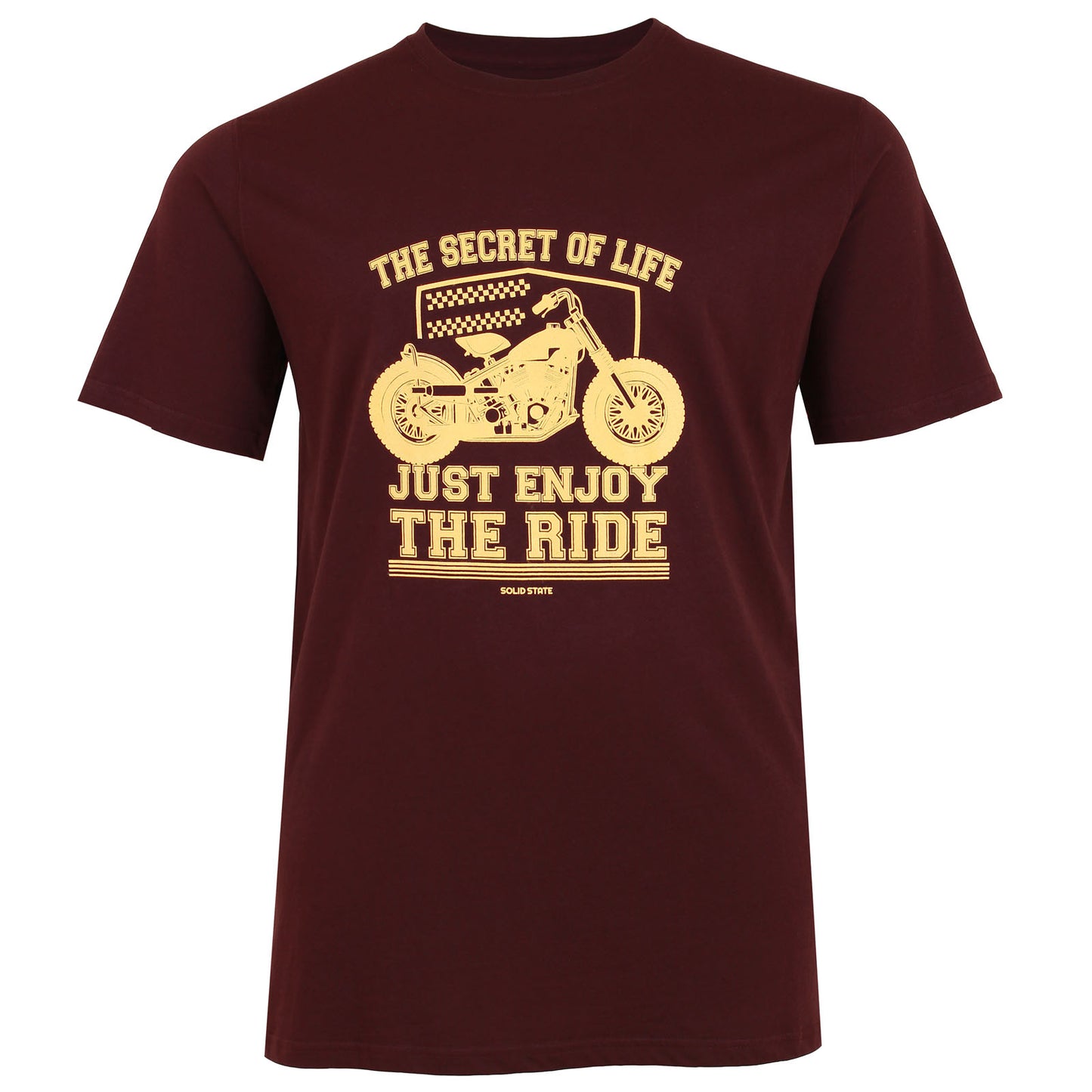 Solid State Plus Size San Jose 'Enjoy The Ride' T-Shirt Burgundy