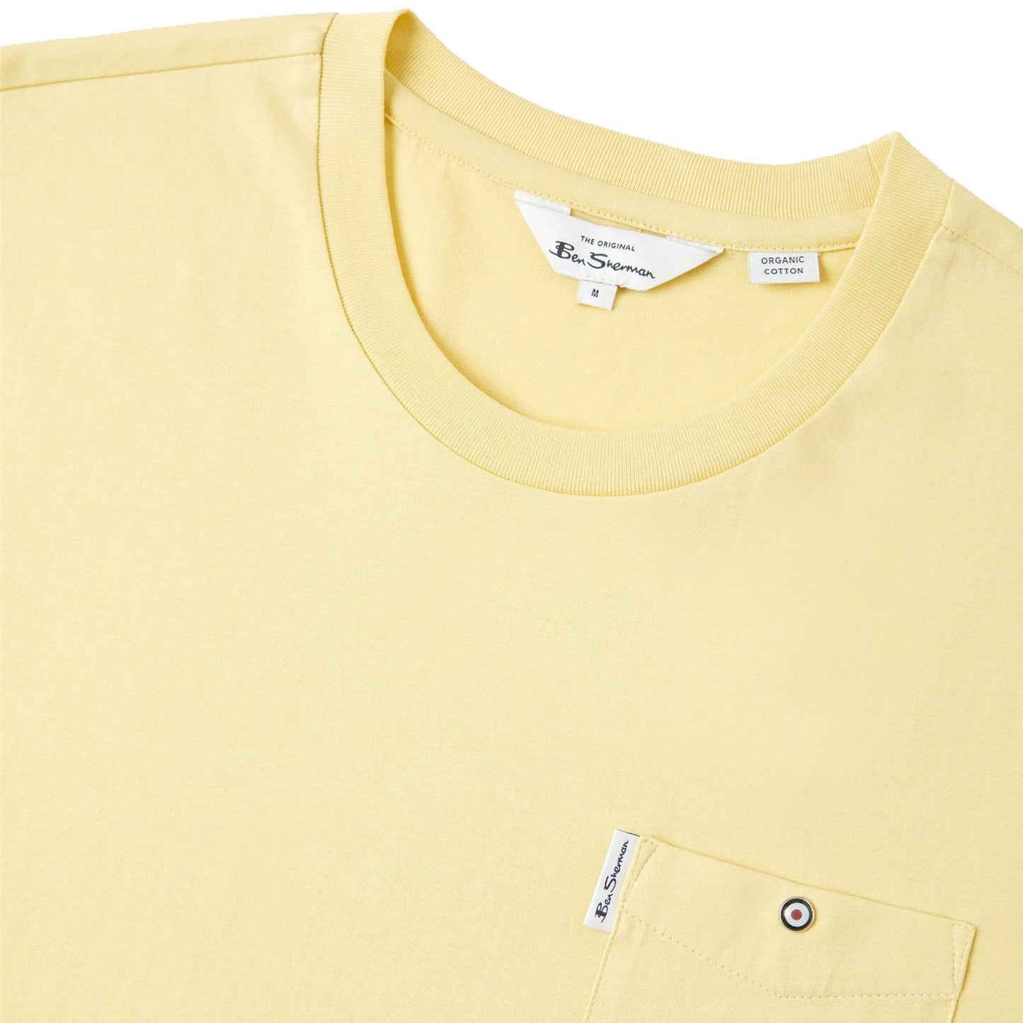 Ben Sherman Plus Size 59326 Signature Pocket T-Shirt Lemon